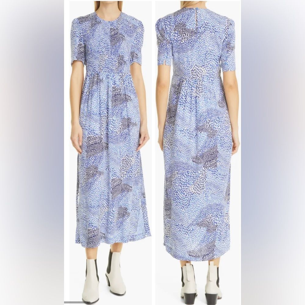 Baum Und Pferdgarten Adamaris Smocked MIDI Dress Sz 42